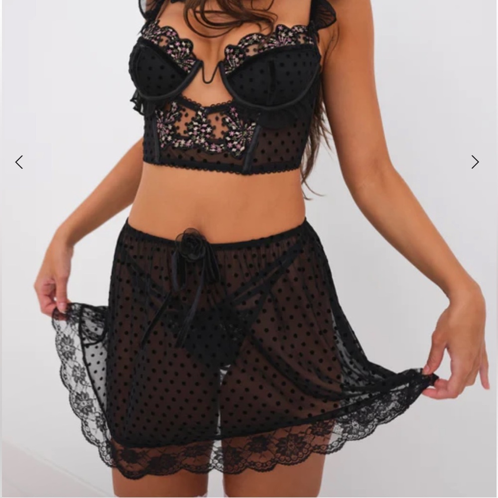 For Love and Lemons Caprice Slip Skirt